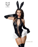 Costume lapin body wetlook et transparent avec jupette - Glossy Fetish Lingerie Costume lapin body wetlook et transparent avec jupette - Glossy Fetish Lingerie
