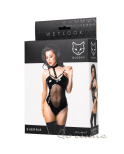 Body sexy wetlook transparent laçage avec sangle - Glossy Fetish Lingerie Body sexy wetlook transparent laçage avec sangle - Glossy Fetish Lingerie