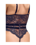 Body en dentelle fine ouvert avec jarretelles - Cottelli Body en dentelle fine ouvert avec jarretelles - Cottelli