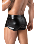 Shorty sexy en wetlook - Noir Handmade