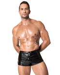 Shorty sexy en wetlook - Noir Handmade