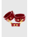 Menottes de chevilles rouges dorées - taboom