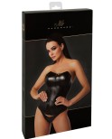 Corset wetlook Mysteria - Noir Handmade Corset wetlook Mysteria - Noir Handmade