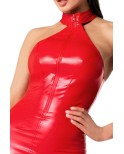 Robe longue wetlook rouge Orgia - Noir Handmade Robe longue wetlook rouge Orgia - Noir Handmade