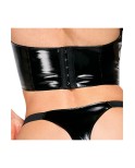 Ensemble Lingerie vinyle et chaines - Black Level