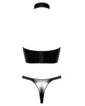 Ensemble Lingerie vinyle et chaines - Black Level