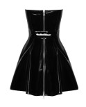 Mini robe bustier en vinyle - Black Level
