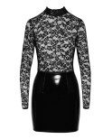 Robe élégante dentelle vinyle - Black Level