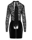 Robe élégante dentelle vinyle - Black Level
