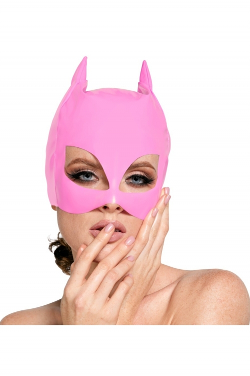Masque de Catwoman en vinyle rose - Black Level