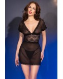 Nuisette courte en Tulle Transparent - Chilirose