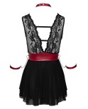 Robe babydoll avec attaches - Cottelli Bondage Robe babydoll avec attaches - Cottelli Bondage