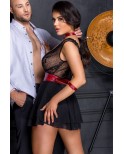 Robe babydoll avec attaches - Cottelli Bondage Robe babydoll avec attaches - Cottelli Bondage