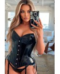 Corset en vinyle - Black Level