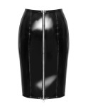 Jupe moulante en vinyle - Black Level