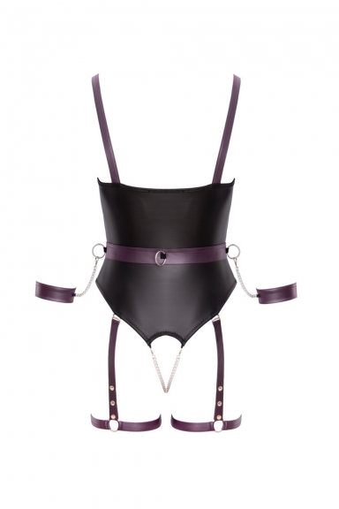 Body bondage avec ceinture, menottes et harnais - Cottelli Bondage