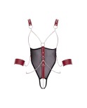 Body ouvert avec accessoires souples et chaînes amovibles - Cottelli Bondage Body ouvert avec accessoires souples et chaînes amovibles - Cottelli Bondage
