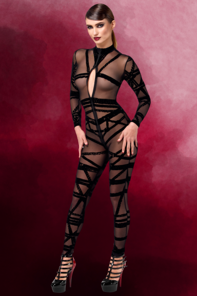 Combinaison Bondesque - Noir Handmade