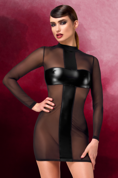 Robe Mystère Transparence et Wetlook – Séduction audacieuse
