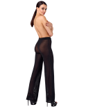 Pantalon Fluide Transparent Onyx - Noir Handmade Pantalon Fluide Transparent Onyx - Noir Handmade