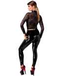 Legging Dominae en PVC - Noir Handmade Legging Dominae en PVC - Noir Handmade